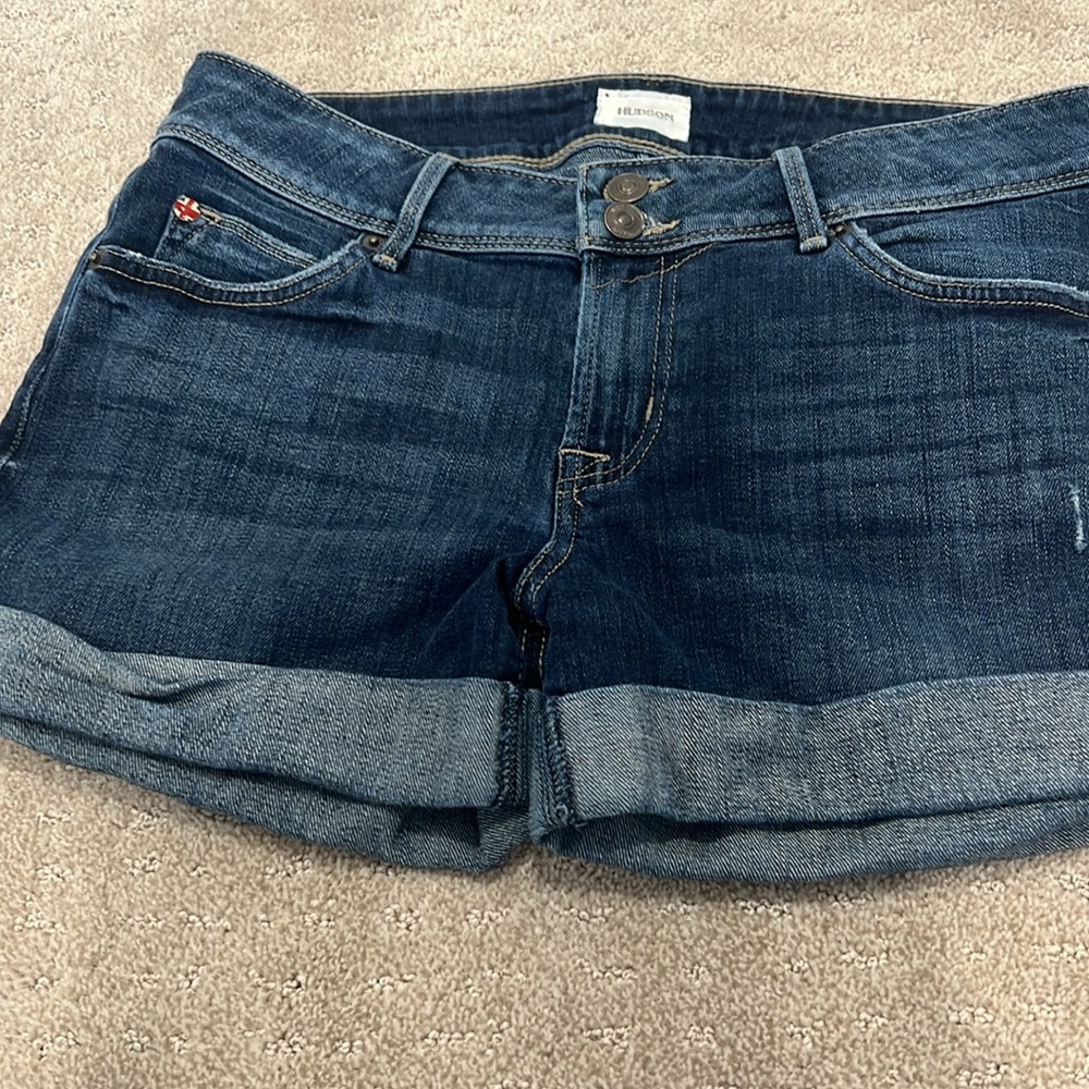 Hudson cuffed demin shorts - EUC - size 27 - Picture 2 of 6
